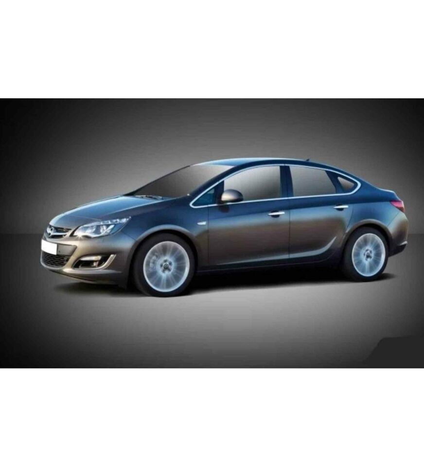 Opel Astra J Sedan Cam Çıtası Çerçevesi Kromu Nikelajı Komple  2012-2020 arası