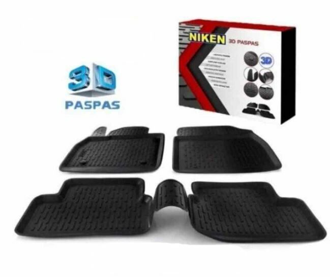 Bmw 5 Serisi E39 Havuzlu 3D Paspas Niken Siyah 1996-2003 Arası