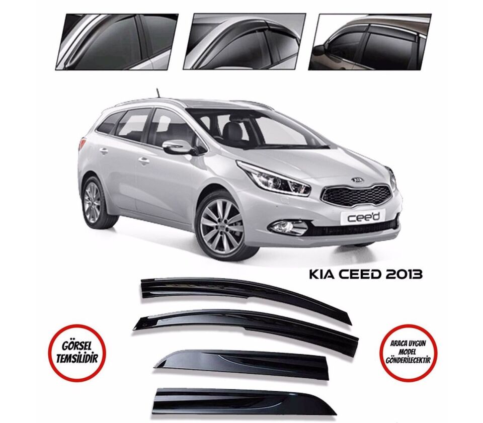 Kia Ceed Uyumlu Cam Rüzgarlığı 2013+ Sonrası uyumlu Mugen