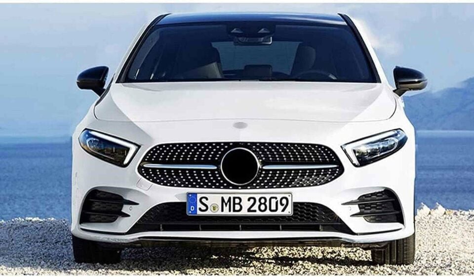 Mercedes w177 diamond ön panjur ızgara seti krom-siyah 2018 sonrası