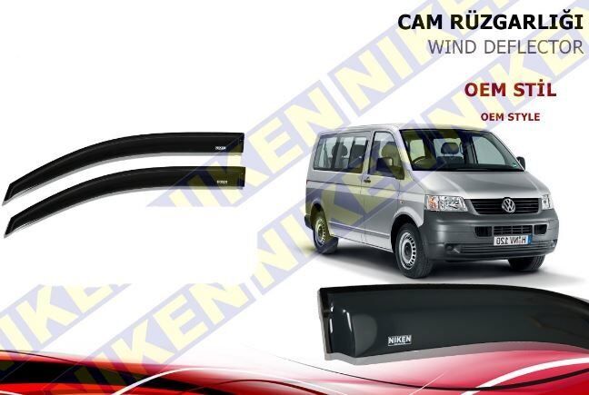 Volkswagen Transporter T6 Cam Rüzgarlığı 2 li 2016 Sonrası Niken (Kromsuz Model)