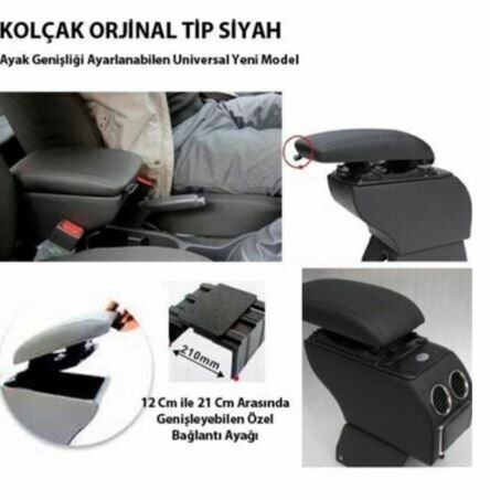 Kol Dayama-kolçak Lüx tip Gri tüm modellere uyumlu