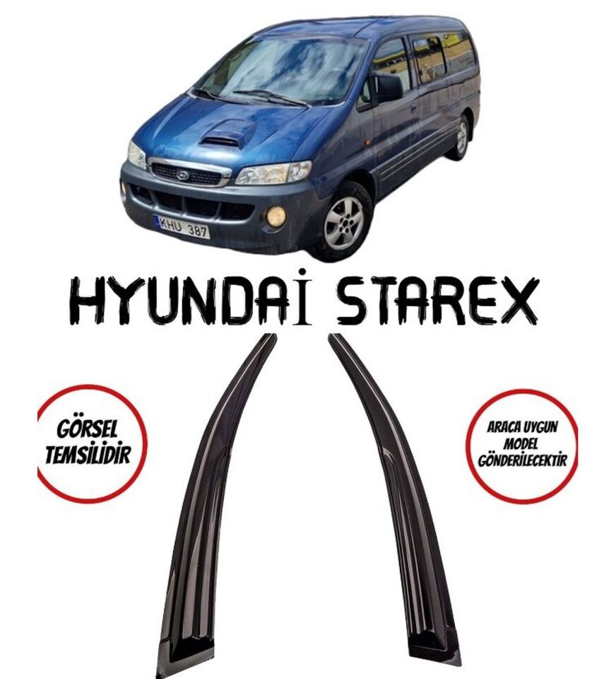 Hyundai Starex Uyumlu Cam Rüzgarlığı 2'li Tüm Modeller Mugen
