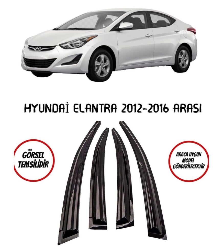 Hyundai Elantra Uyumlu Cam Rüzgarlığı 2013-2016 Arası Mugen