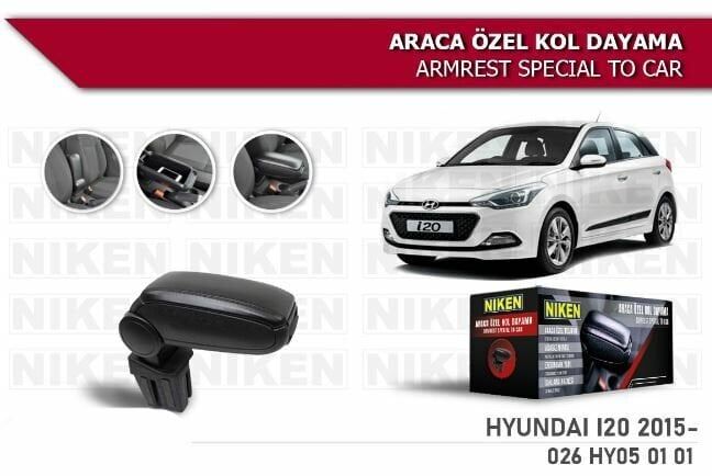 Hyundai i20 Araca Özel Kol Dayama Kolçak 2015 ve sonrası Niken