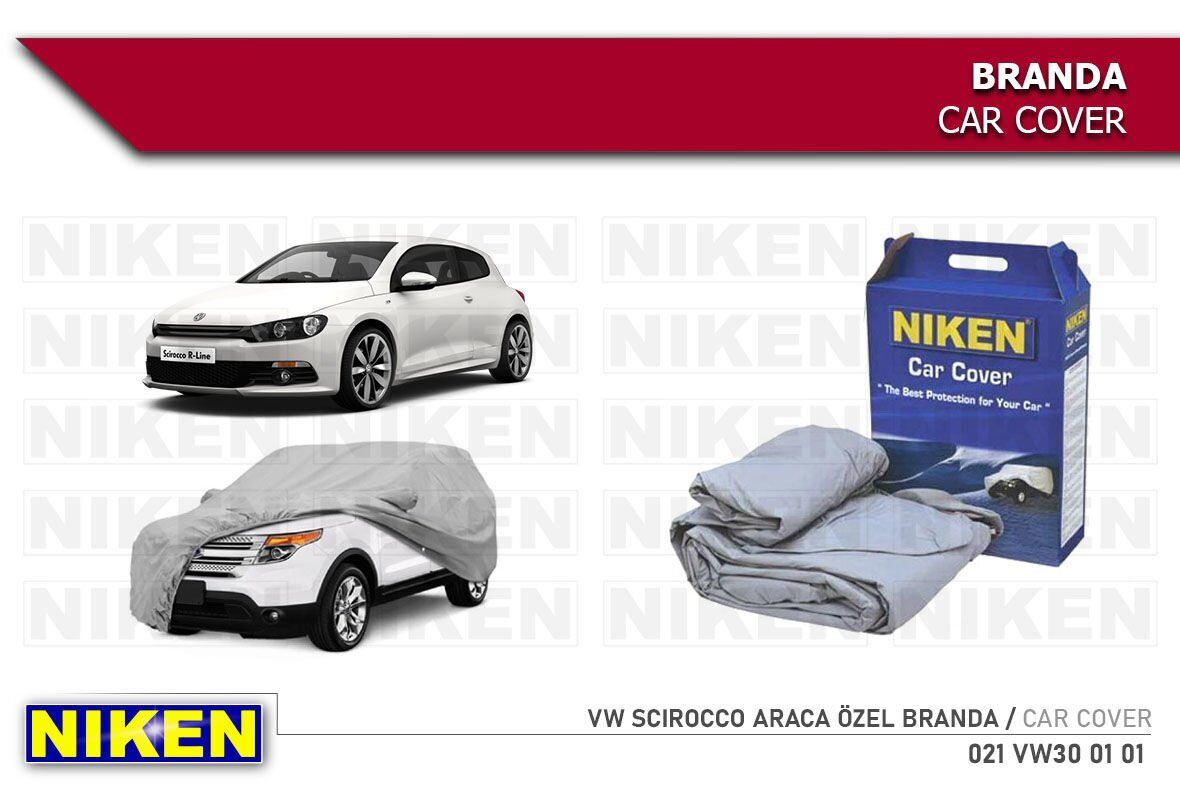 Vw Scirocco (araca özel üretim) Oto Branda Araç Örtüsü tüm modeller Niken