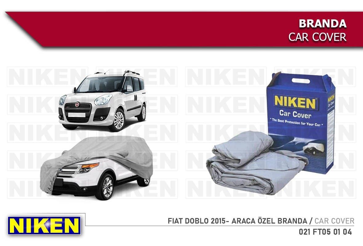 Fiat Doblo 3 (araca özel üretim) Oto Branda Araç Örtüsü 2015 sonrası modeller Niken