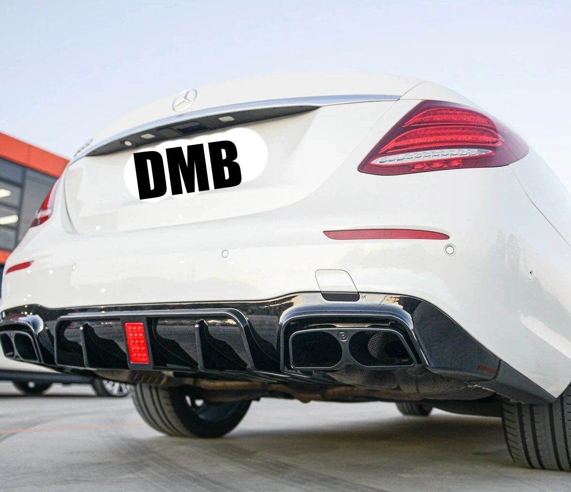 Mercedes E Serisi W213 Amg Arka Tampon 2016-2020 Arası Difüzörlü