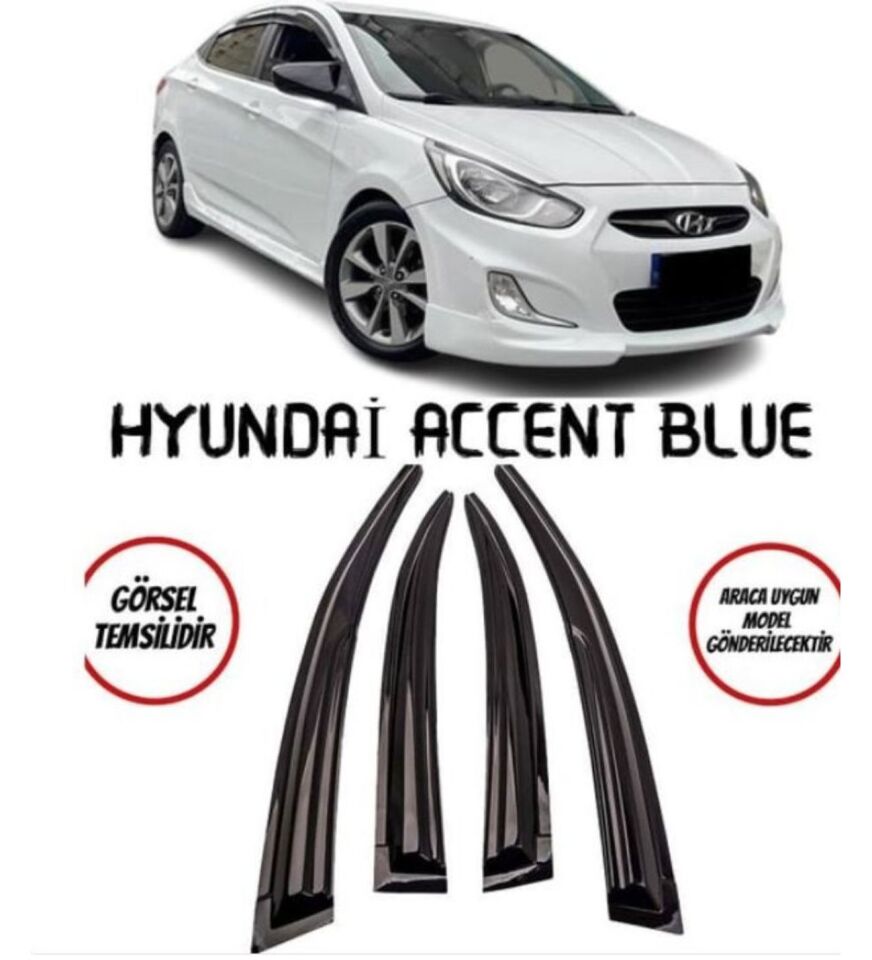 Hyundai Accent Blue Uyumlu Cam Rüzgarlığı 2011+ Sonrası Mugen