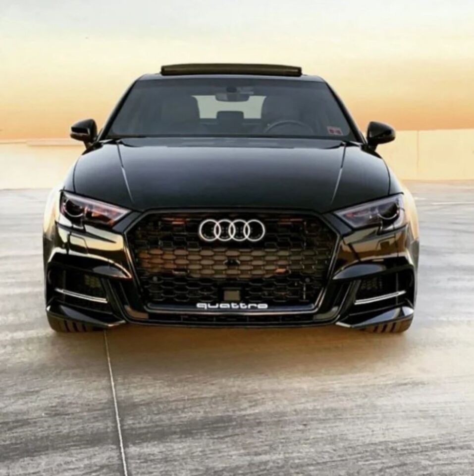Audi A3 Rs3 Ön Panjur 8v Makyajlı Kasa 2016-2020 Arası Siyah