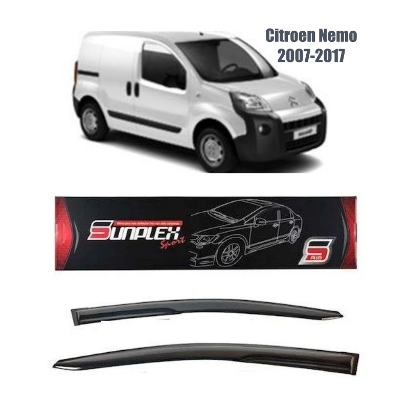 Citroen Nemo Mugen Cam Rüzgarlığı 2007-2017 arası 2'li  Sunplex