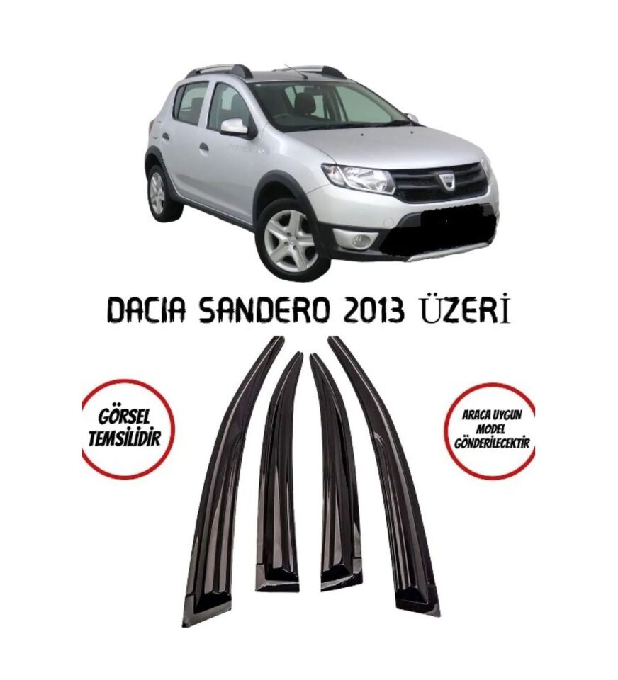 Dacia Sandero Uyumlu Cam Rüzgarlığı 2013+ Sonrası Mugen