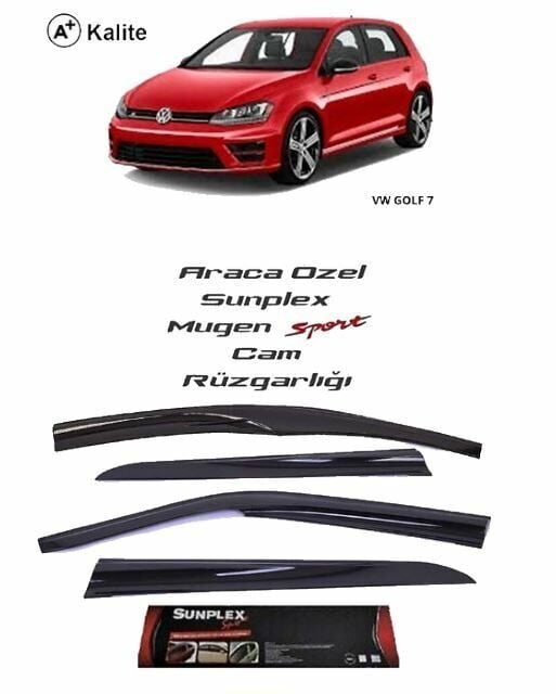 Vw Golf 7 Mugen Cam Rüzgarlığı 2013-2020 arası 4'lü Sunplex