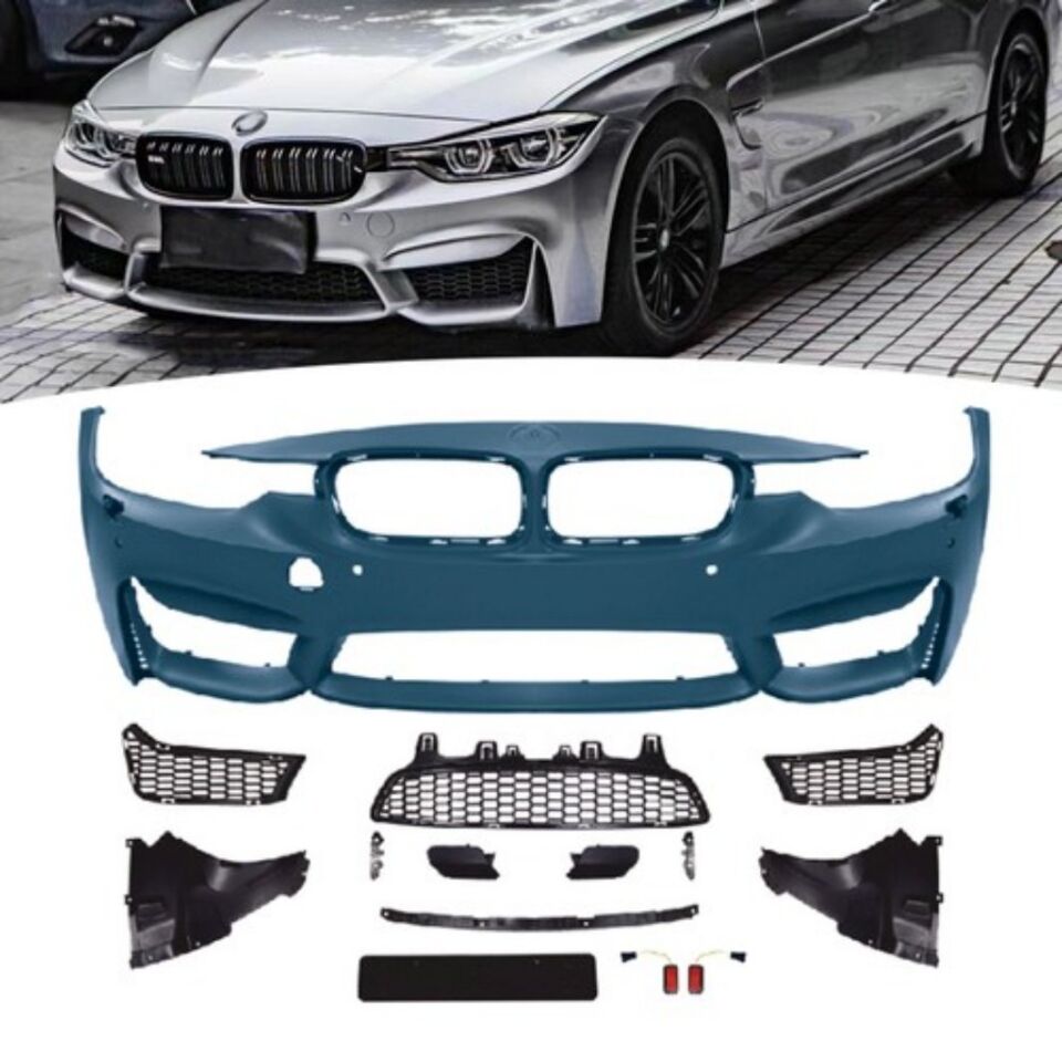 Bmw 3 Serisi F30 M3 Ön Tampon Komple Set Sis Yuvasız  2012- 2017 Arası Uyumlu