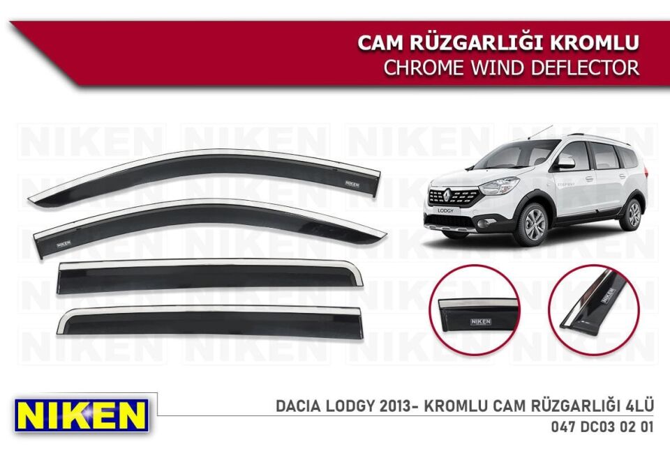 Dacia Lodgy Kromlu Cam Rüzgarlığı Niken 2013+