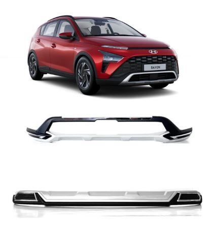 Hyundai bayon ön ve arka tampon koruması difüzör 2021+ sonrası için uyumlu