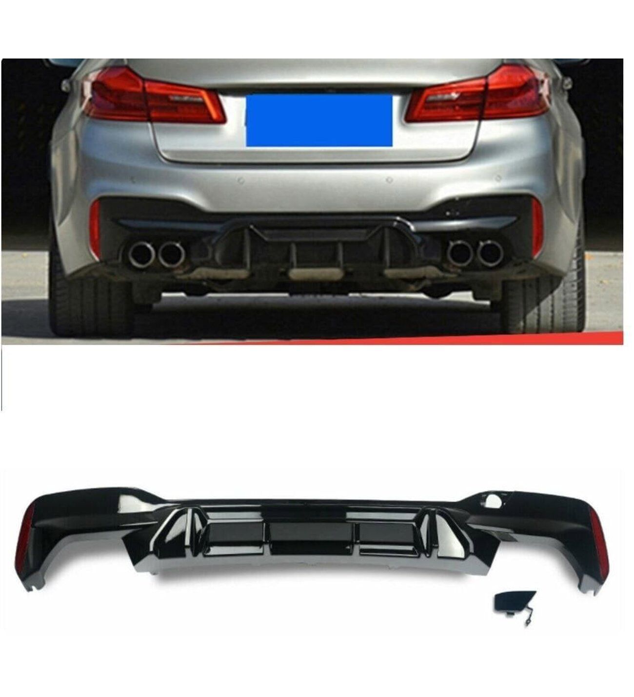Bmw g30 f90 m5 arka tampon difüzörü competition 2016+