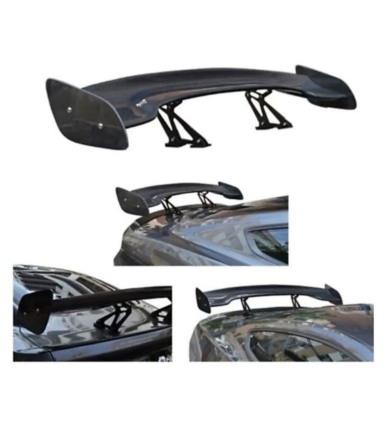 Dtm Bagaj Üstü Spoiler Pianoblack Metal Ayaklı Üniversal Tüm Sedan Modeller