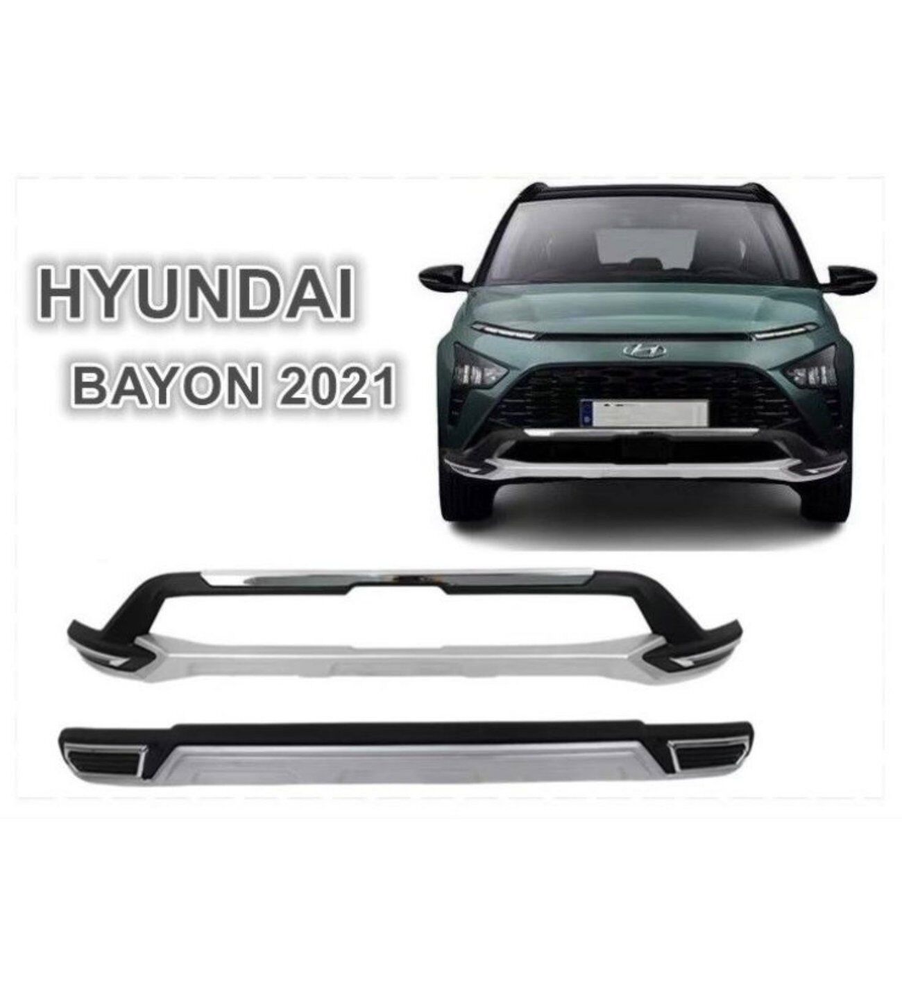 Hyundai Bayon Ön ve Arka Tampon Koruma 2021+ uyumlu