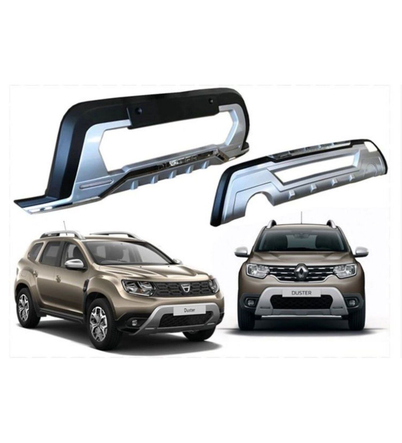 Dacia Duster Ön Arka Tampon Koruma ledli 2018-2020 Arası Uyumlu