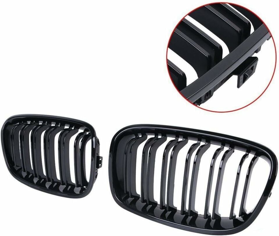 Bmw F20 ön böbrek panjur 2012-2015 arası piano black