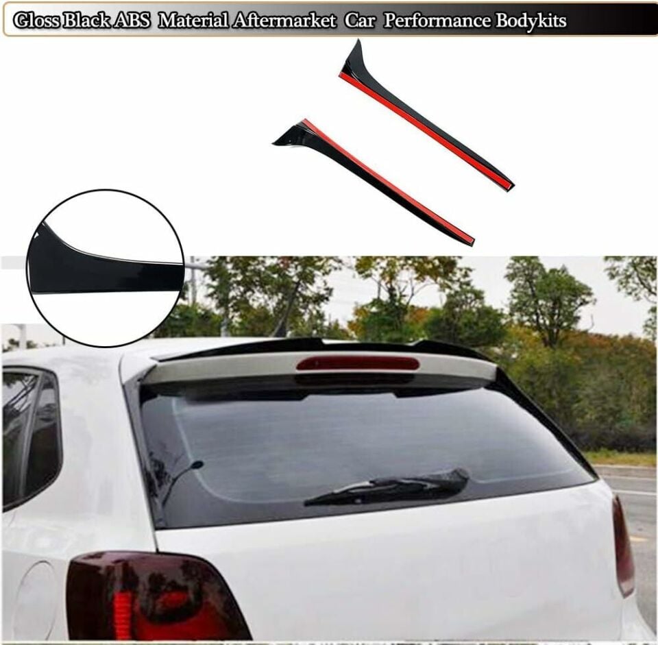 Volkswagen Polo spoiler çıtası (Pianoblack) 2019 sonrası