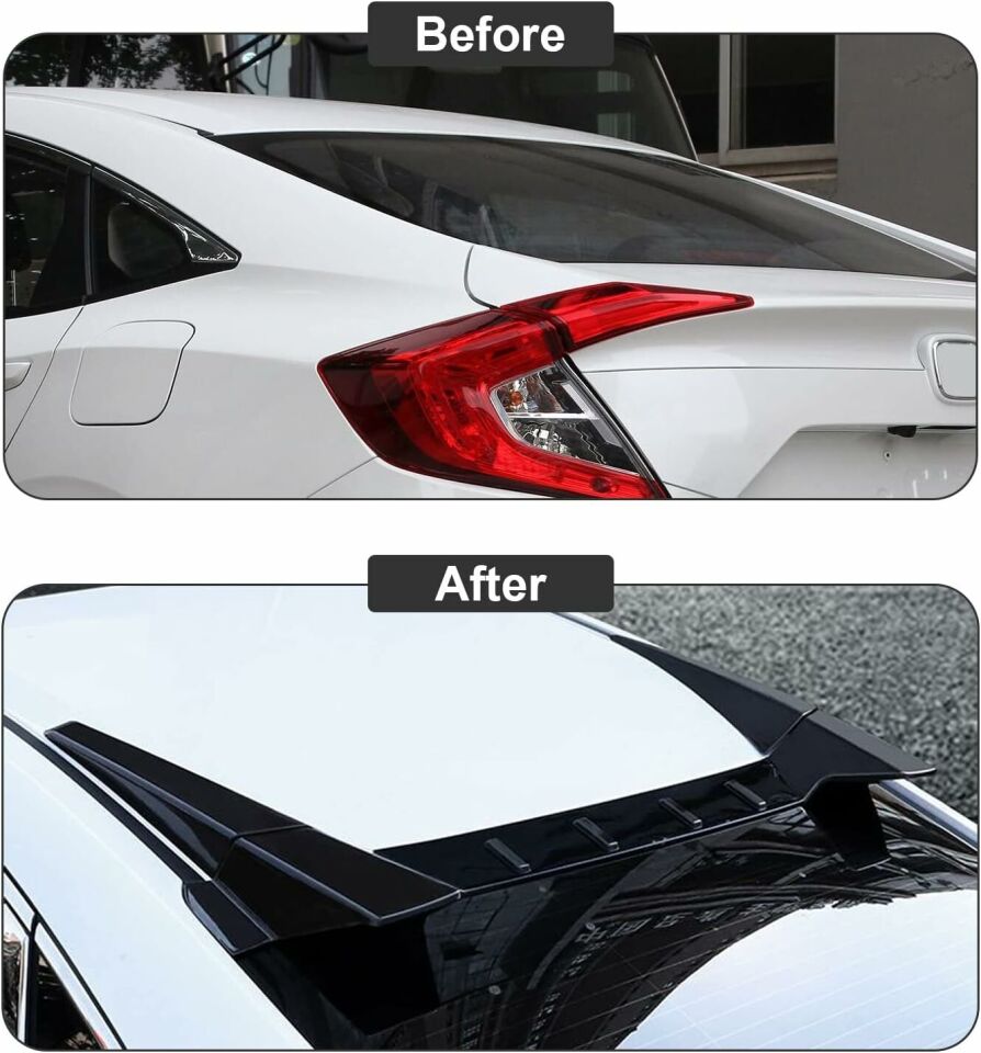Honda Civic Fc5 uzay cam üstü spoiler (Pianoblack) 2016-2021 arası