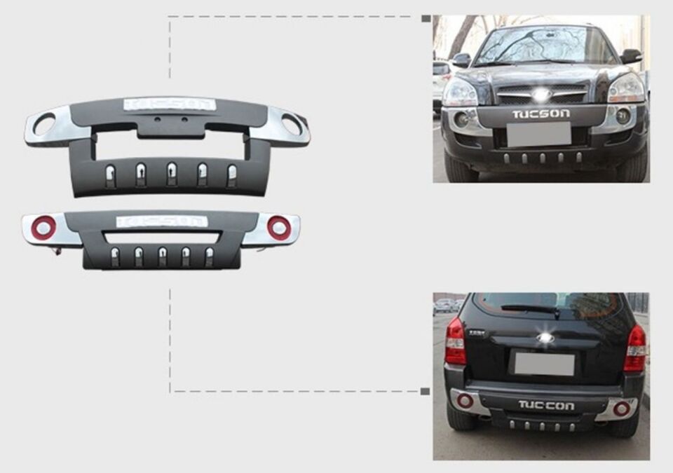 Hyundai Tucson Ön-Arka Tampon Koruması 2004-2012 Arası Uyumlu