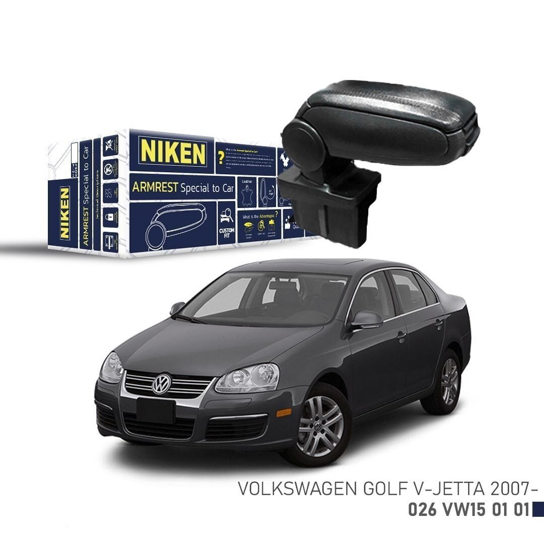 Niken VW Golf 5 - Jetta Kol Dayama Kolçak Siyah 2007+ Sonrası