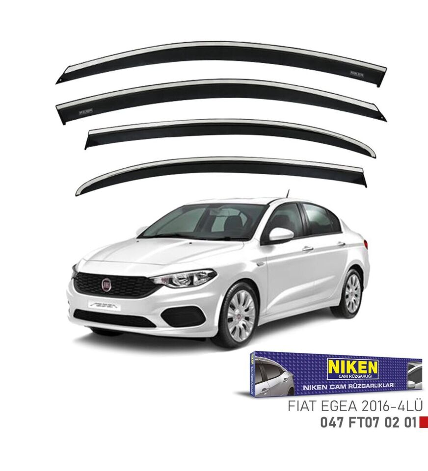 Fiat Egea Kromlu Cam Rüzgarlığı Niken 2016+ sonrası uyumlu