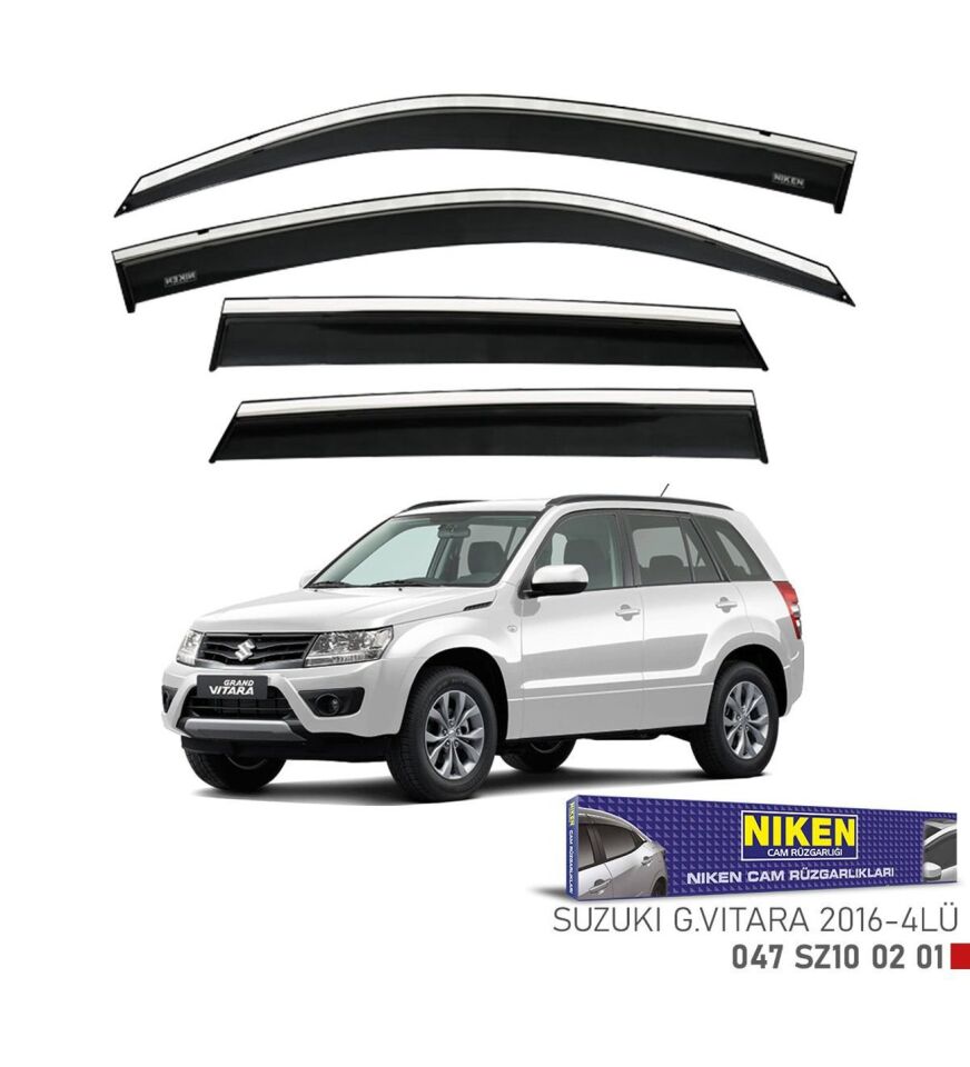 Suzuki Grand Vitara Kromlu Cam Rüzgarlığı Niken 2016+ sonrası uyumlu
