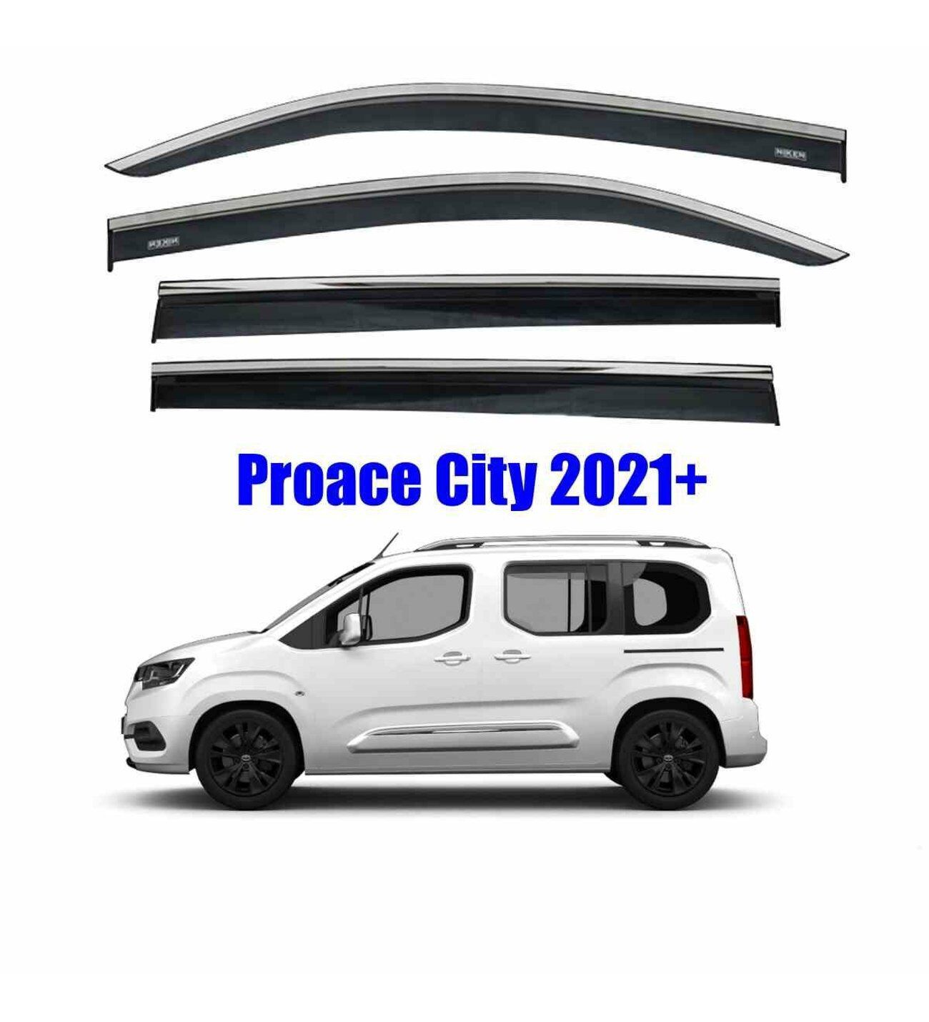 Toyota Proace City Kromlu Cam Rüzgarlığı Niken 2021+ sonrası uyumlu
