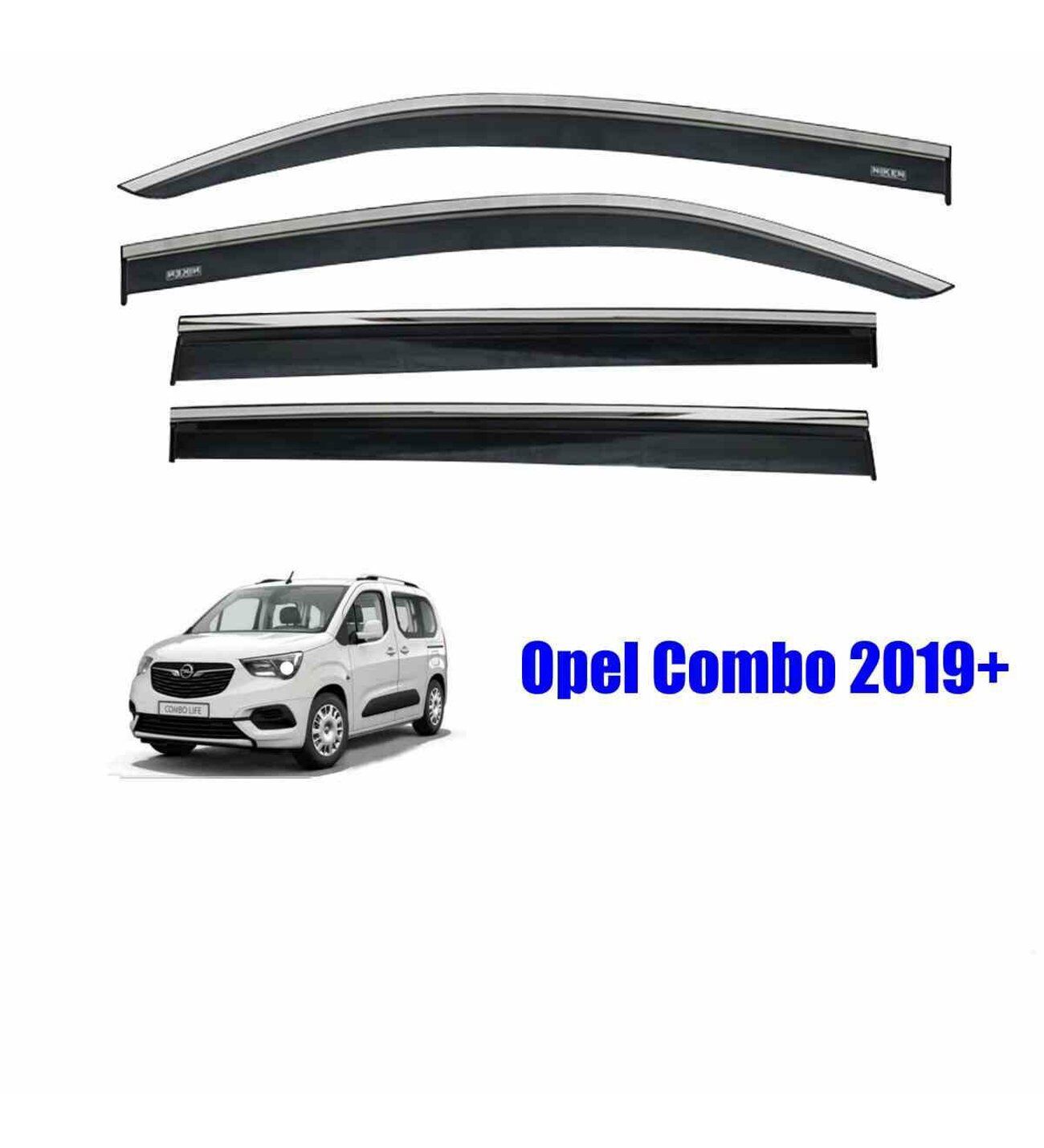 Opel Combo Kromlu Cam Rüzgarlığı Niken 2019+ sonrası uyumlu