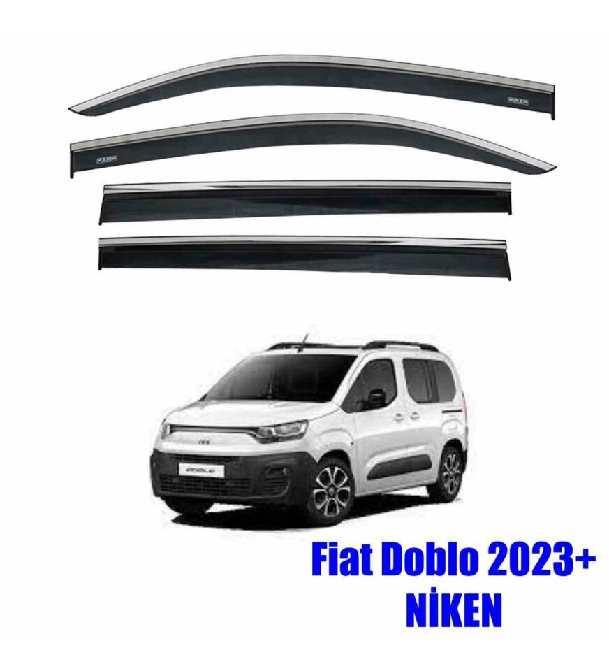 Fiat Doblo Kromlu Cam Rüzgarlığı Niken 2023+ sonrası uyumlu