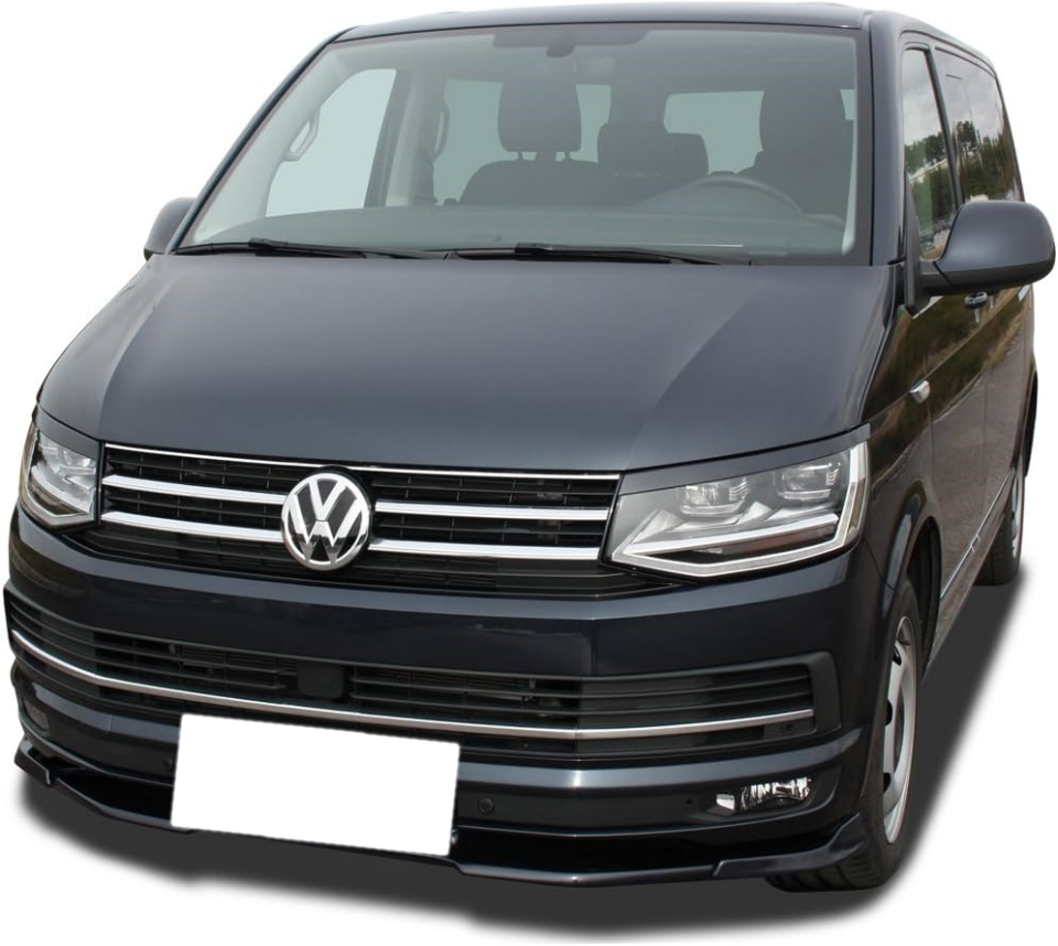 Vw T6 uyumlu ön tampon altı lip 3 parça pianoblack 2016+