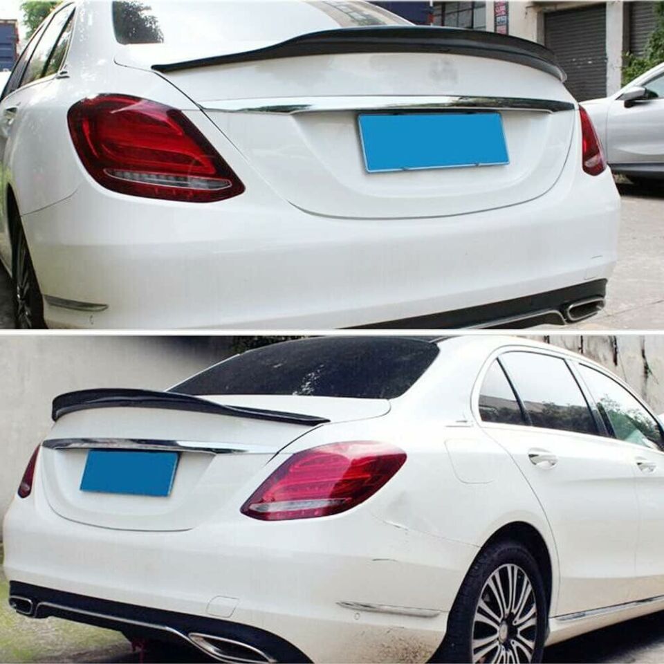 Mercedes w205 boyalı (Pianoblack) PSM spoiler 2015-2021 arası