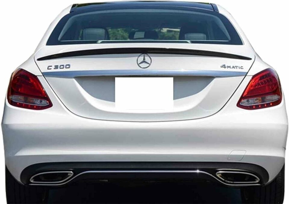 Mercedes w205 boyalı (Pianoblack) spoiler 2015-2021 arası