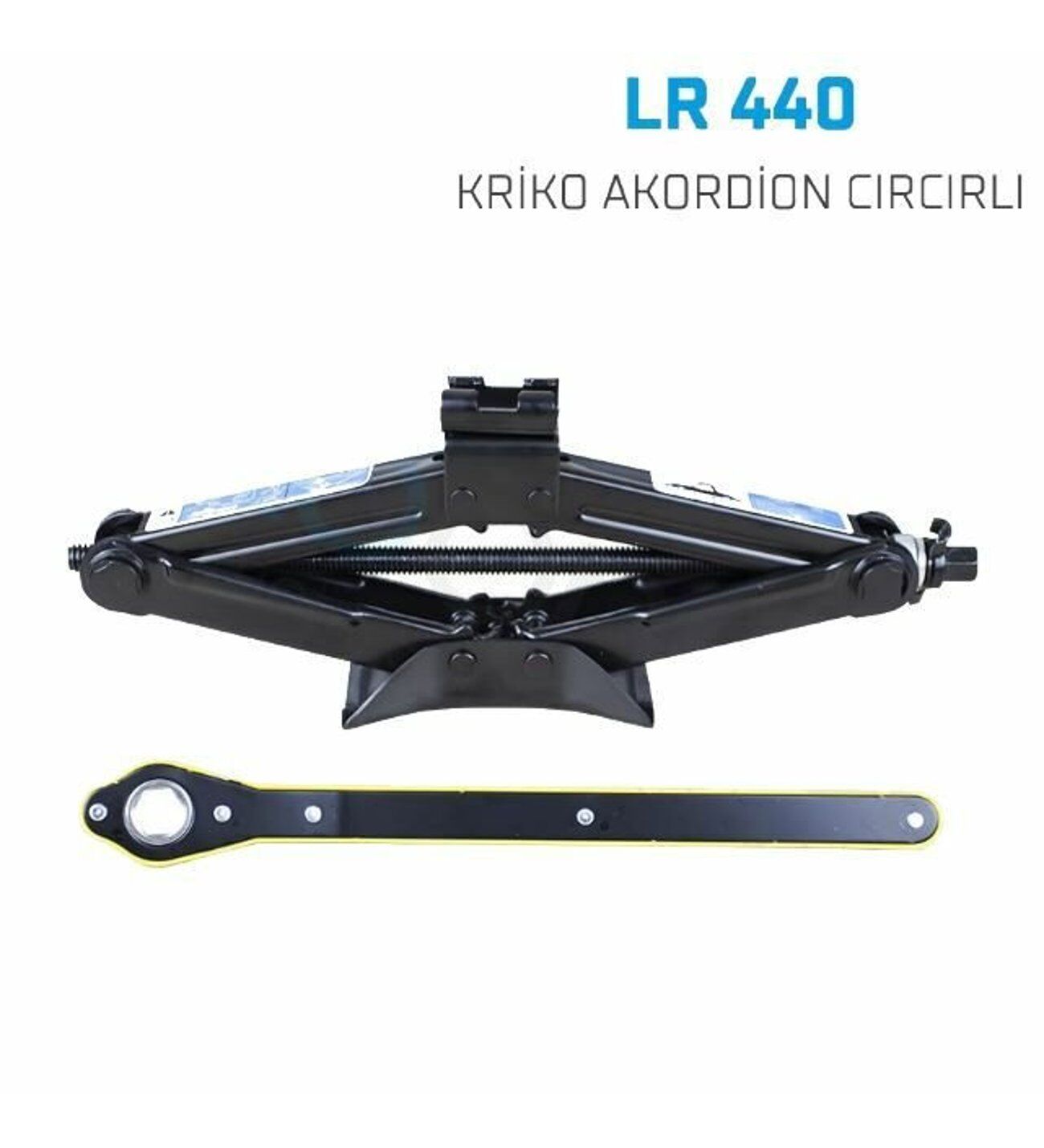 Oto araç kaldırma krikosu cırcırlı-akordion model 1,5 ton taşıma kapasiteli