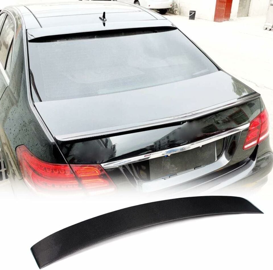 Mercedes w212 boyalı (Pianoblack) cam üstü spoiler 2010-2016 arası