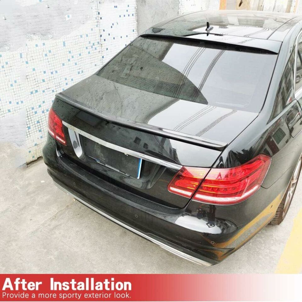 Mercedes w212 boyalı (Pianoblack) cam üstü spoiler 2010-2016 arası