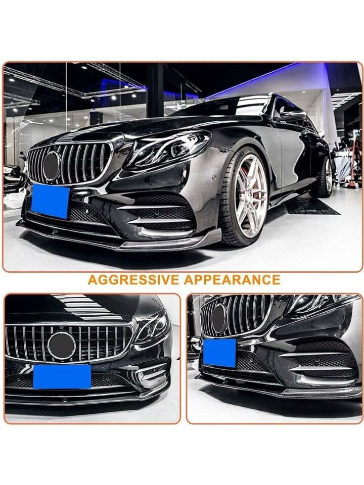 Mercedes E-Class W213 E63 Ön Panjur Siyah Krom GTR Model 2016-2020 Arası Uyumlu