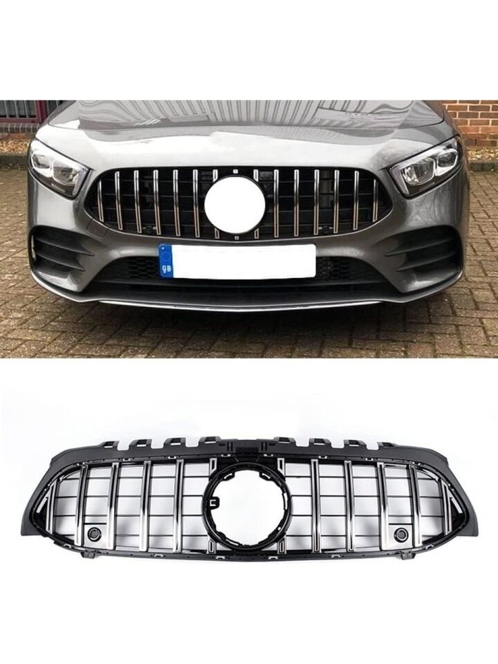 Mercedes A Serisi W177 Gtr Panjur Pianoblack Krom Şerit 2019+ Sonrası Uyumlu