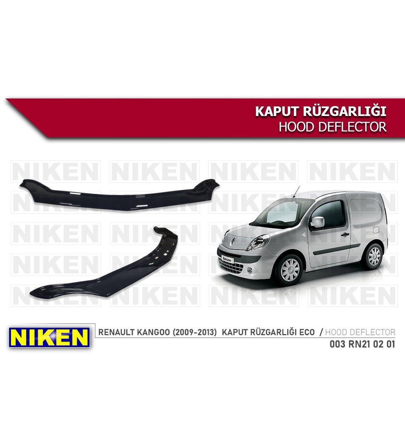 Renault Kango Kaput Rüzgarlığı Koruyucu 2009-2013 arası