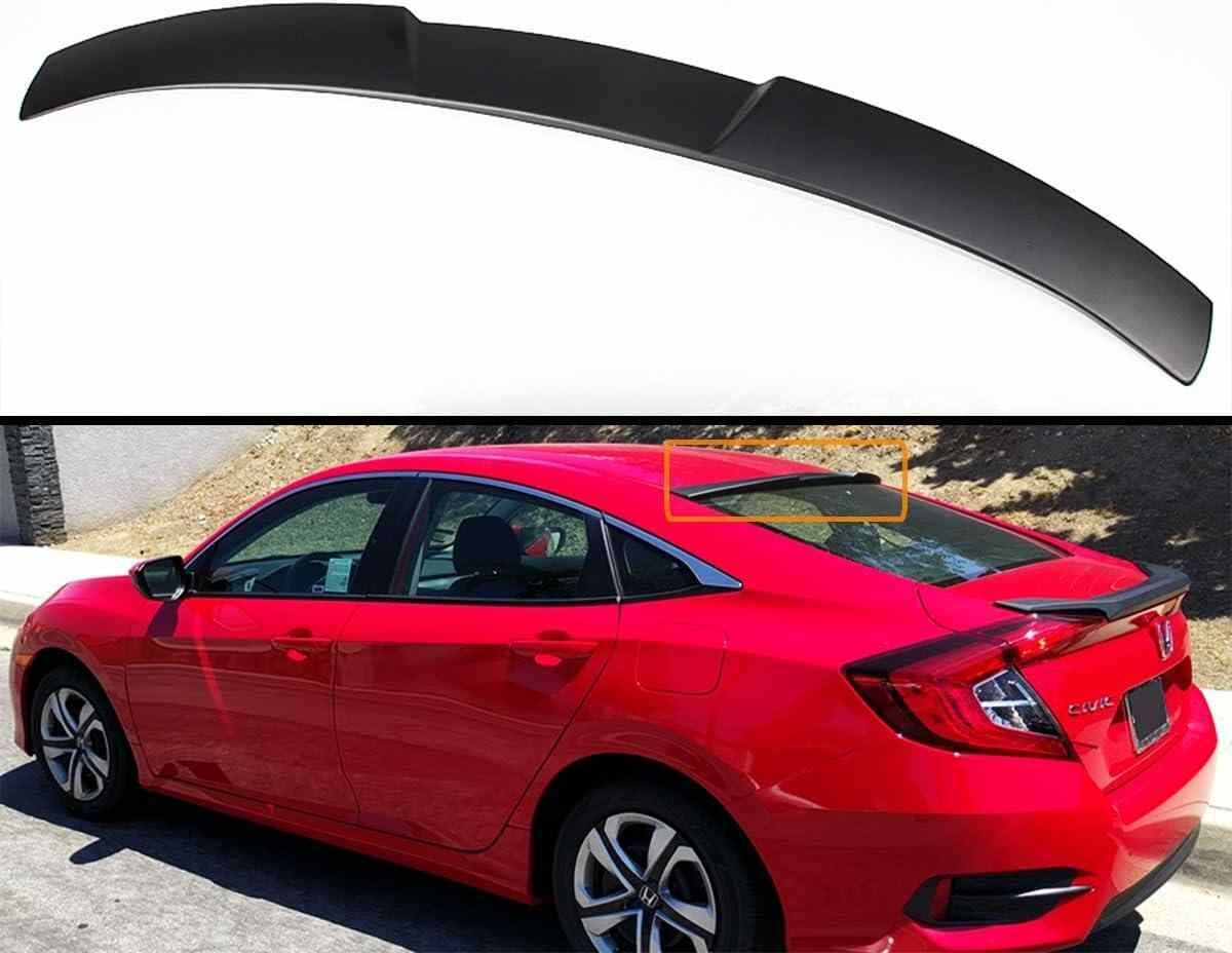 Honda Civic Rs cam üstü spoiler boyalı (Pianoblack) 2016-2021 arası