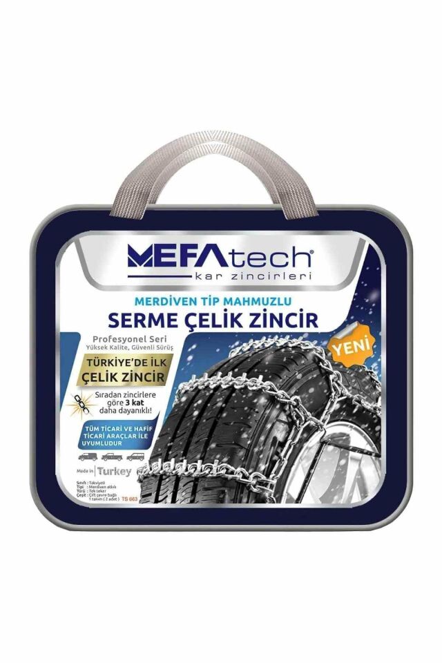 225x16 Ebatlarına Uyumlu Serme Kar Patinaj Zinciri Mefatech
