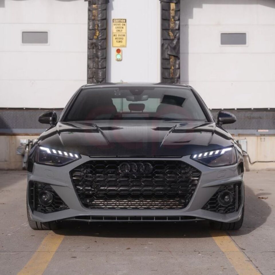 Audi A4 Rs4 Ön Tampon Komple Set 2021-2025 arası uyumlu Panjurlu