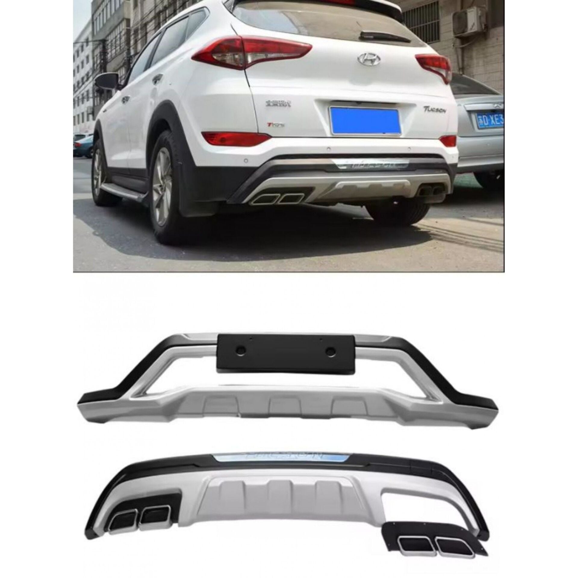 Dmb Hyundaı Tucson 2015 - 2018 Ön-Arka Koruma-Makyajsız kasa (Yazılı)