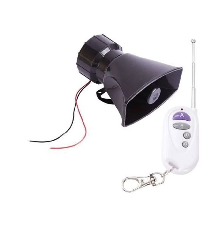 Polis Sireni Uzaktan Kumandalı 4 Farklı Ses 12 Volt tüm modellere uyumlu