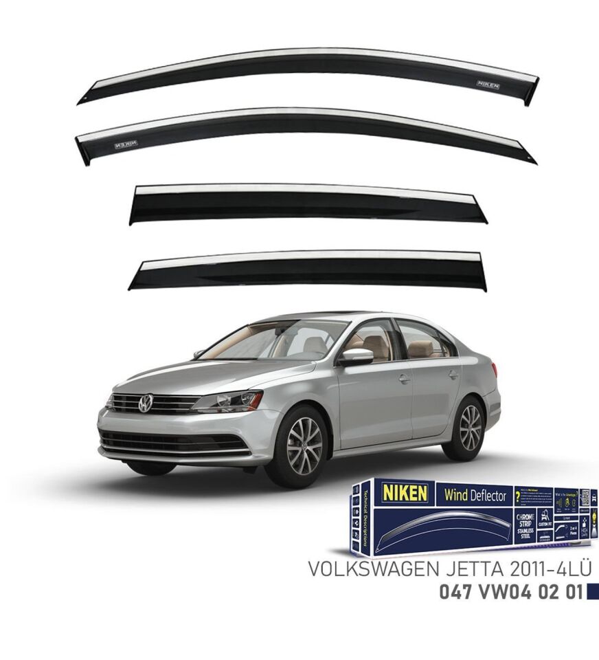 Vw Jetta Kromlu Cam Rüzgarlığı Niken 2011+ sonrası uyumlu