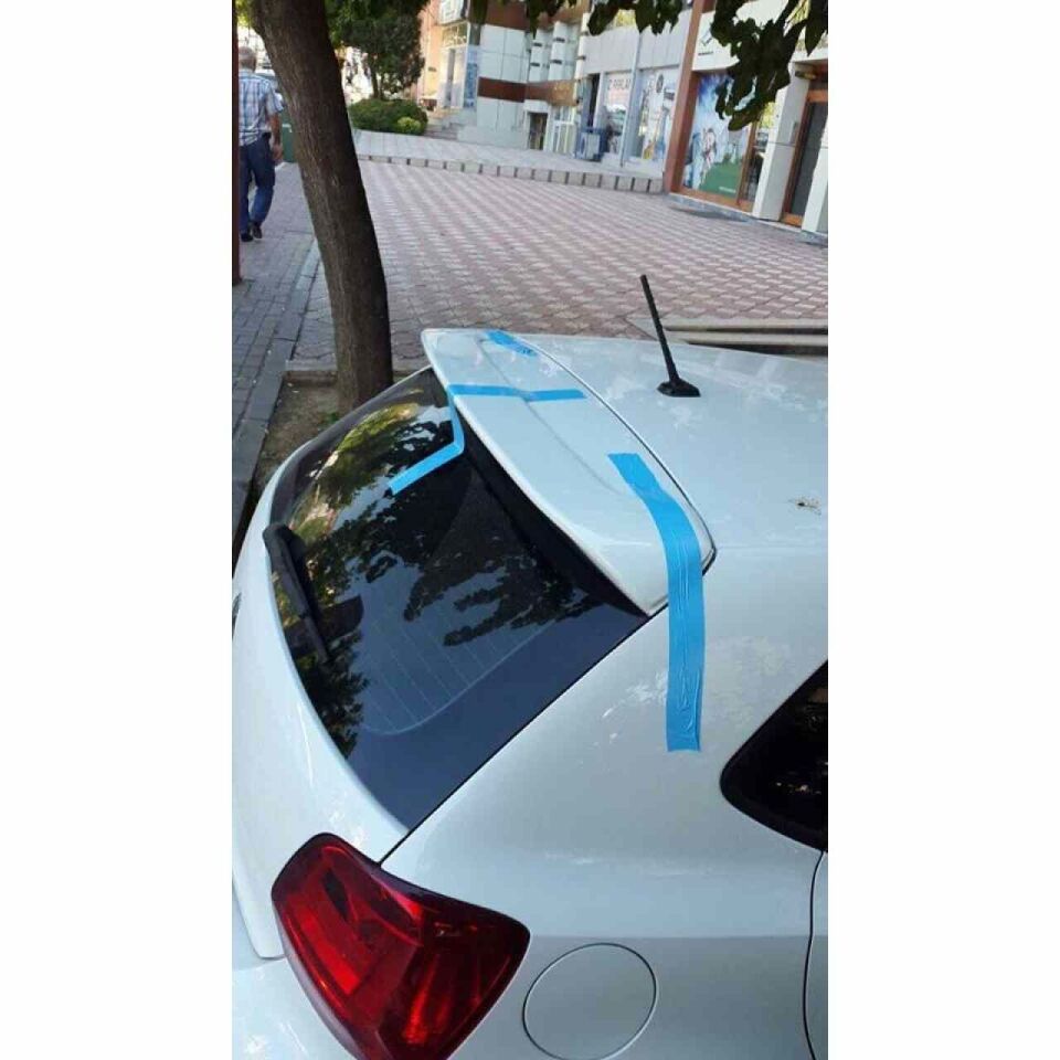 Vw Polo 6r-6c boyalı spoiler (Pianoblack) 2009-2018 arası düz model